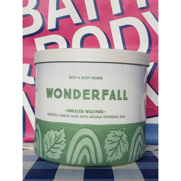 BBW Wonderfall - Sweater Weather Large 3 Wick Candle Home Fragrance Decor - Picture 1 of 2